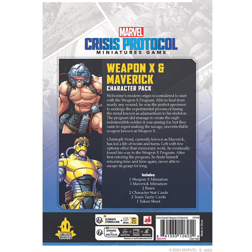 PRE ORDER: Marvel: Crisis Protocol - Weapon X &amp; Maverick